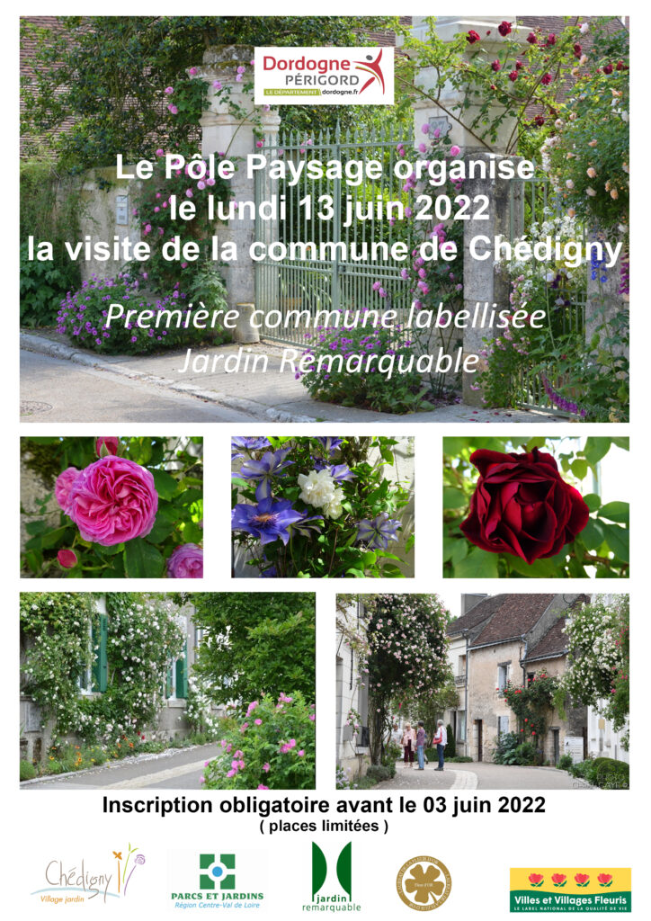 Voyage d’étude Villes et Villages Fleuris à Chédigny « ville jardin »