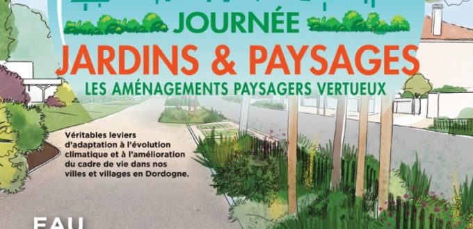 Affiche journée Jardins et Paysages 2024, département de la Dordogne
